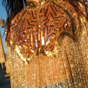Nasty Gal Beaded Cape